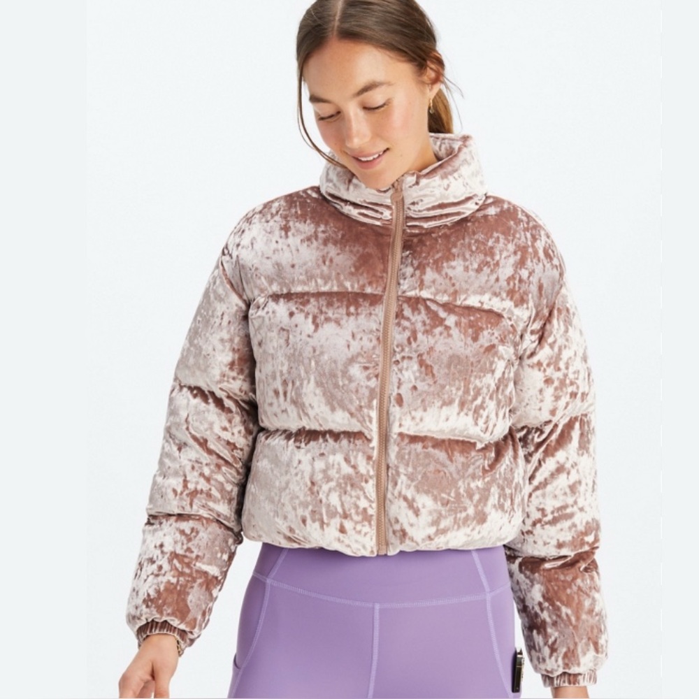 Fabletics Women's Velvet Puffer Jacket